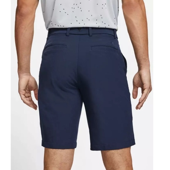 NIKE Dri Fit Men's navy Performance Golf shorts Standard Fit Size 38 - Picture 3 of 10